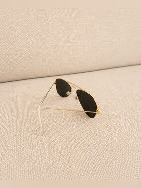 Ray-Ban Junior Aviator Sunglasses – Gold Frame & Green Lenses | Kids